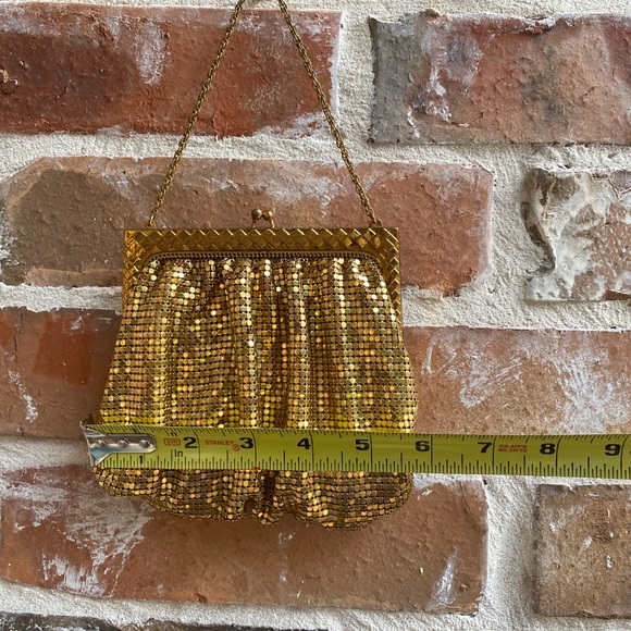 Vintage Whiting & Davis Gold Mesh Evening Bag Clutch Made in USA - Picture 14 of 16